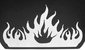 Flame mudflap weights
