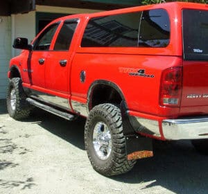 mud flaps on 2006 Lifted truck Dodge