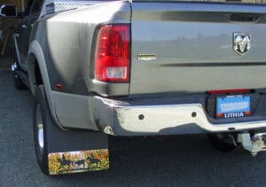 DuraFlap Mudflaps for Ford, Chevy, Dodge, GMC, Hummer, RV and lifted trucks.