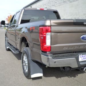 mud flaps on 2017 F250 no flares on mud flaps