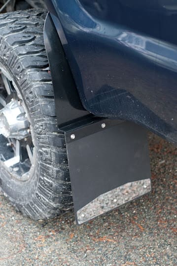 Lifted Truck Mud Flaps on F250 front - Duraflap