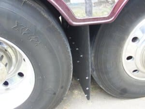 Mud Flap on Prevost