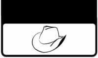 Cowboy Hat on DuraFlap Mud Flap