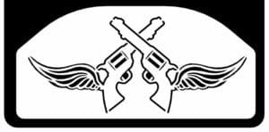 Crossed Guns with Wings