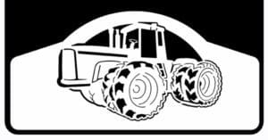John Deer Tractor on DuraFlap Mud Flap