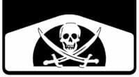 Jolly Roger on DuraFlap Mud flap