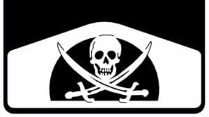 Jolly Roger on DuraFlap Mud flap