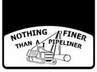 Pipeliner on DuraFlap mud flap