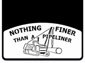 Pipeliner on DuraFlap mud flap