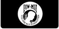 POW MIA ON Mud Flap