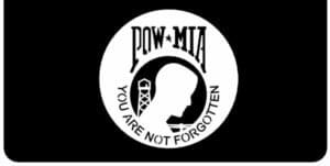POW MIA ON Mud Flap