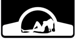 naked lady in arch mud flap weight