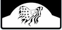 Eagle in Flag Custom Weight