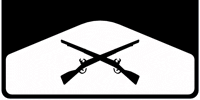Crossed Rifles on Weight for Mud flaps