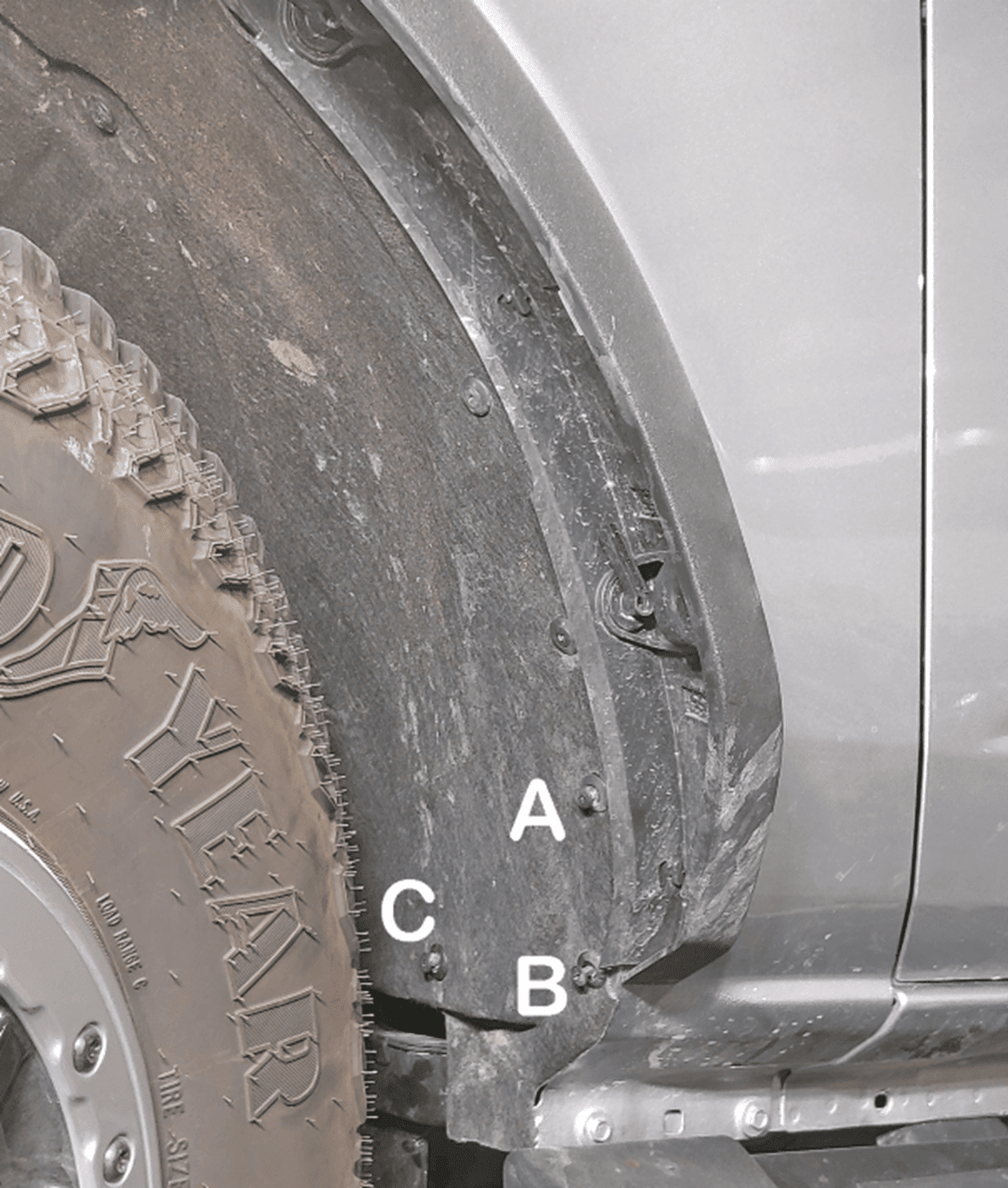 The Available Measurement Holes the Ford Bronco  Front