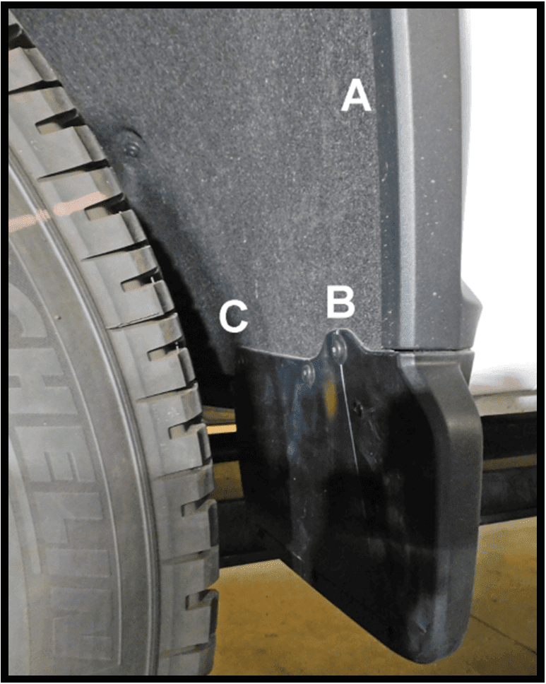 The Available Measurement Holes the Chevy 2500 ZR2 and ZR2 Bison Front  2024 – Current
