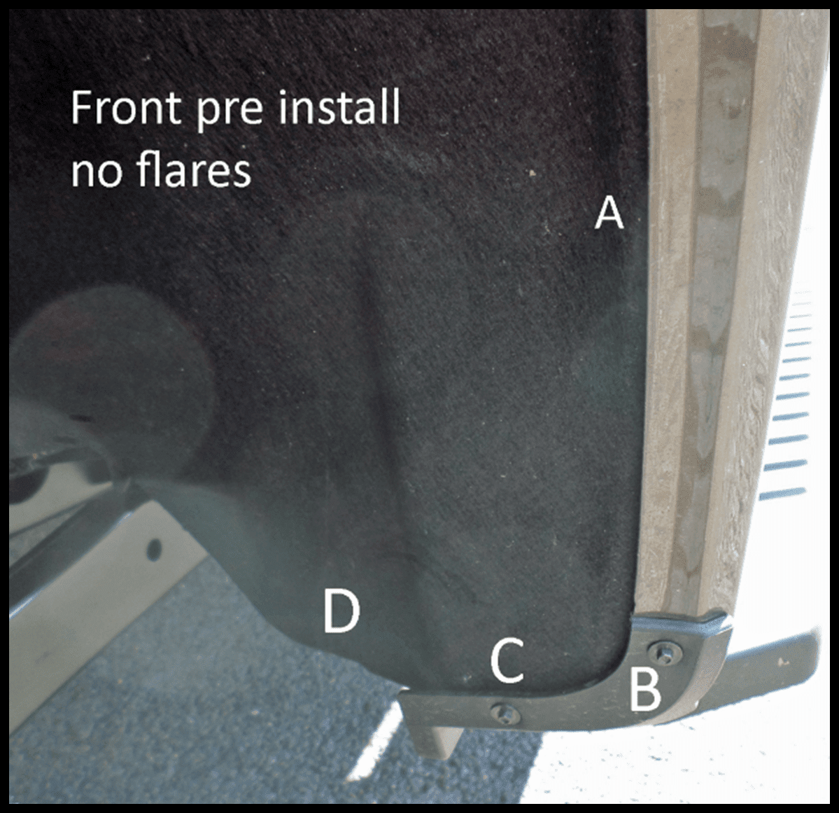 The Available Measurement Holes the Ford F250/350 Front  2017-Current