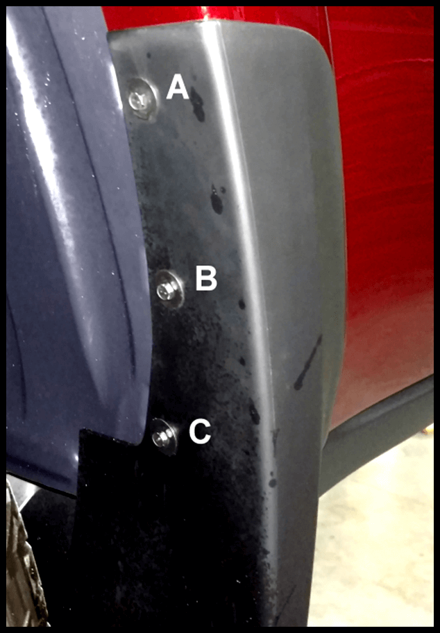 The Available Measurement Holes the Dodge 1500  Rear