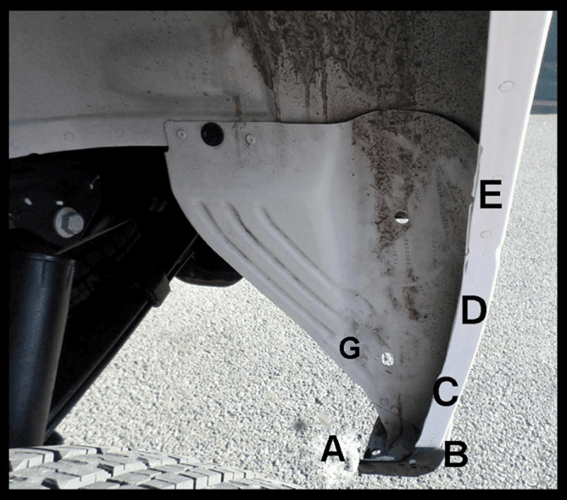 The Available Measurement Holes the Ford F150  Rear
