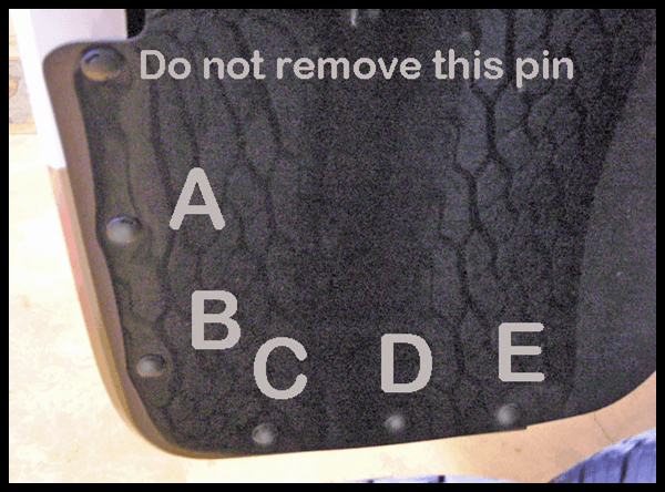 The Available Measurement Holes the Ford F350/450  Rear Dually  2011 – 2016