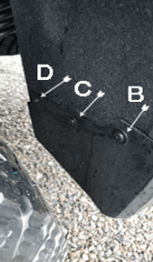 The Available Measurement Holes the GMC 2500/3500  Single Rear Wheel  2020 – 2025 BlackLine