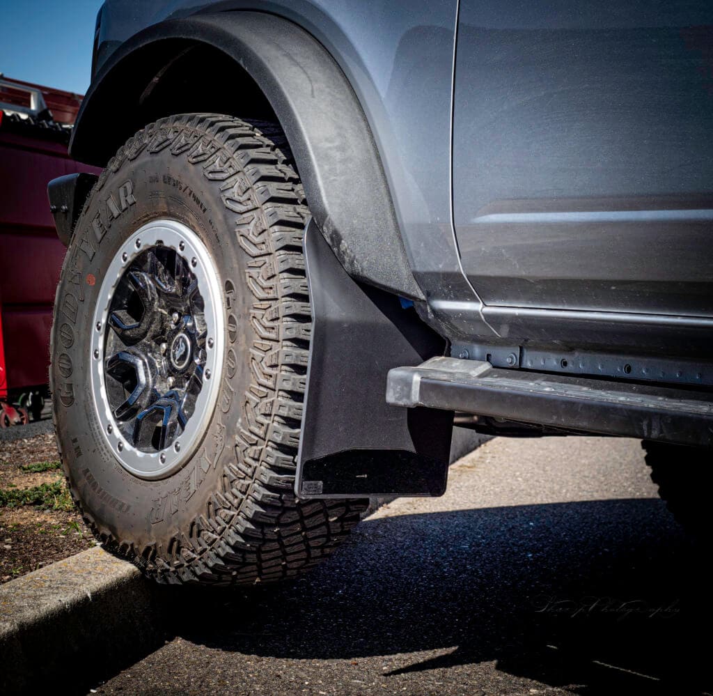 Duraflap Ford Bronco Front Custom Mud Flaps & Weights