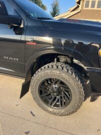 Lifted Dodge Truck Custom Mud Flaps Front  - DRILL-LESS - Image 4