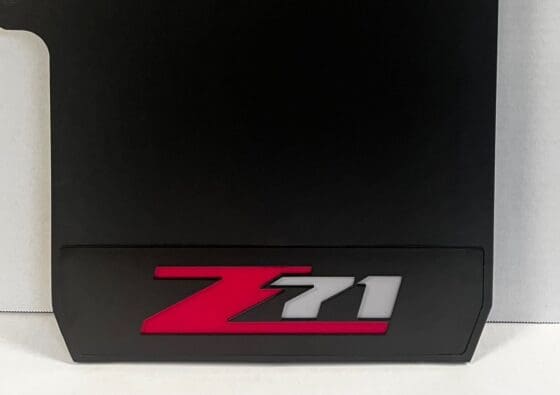 Chevy 2500 Z71 Front flaps with Z71 weights & color behind  2020 – Current, Popular Configuration