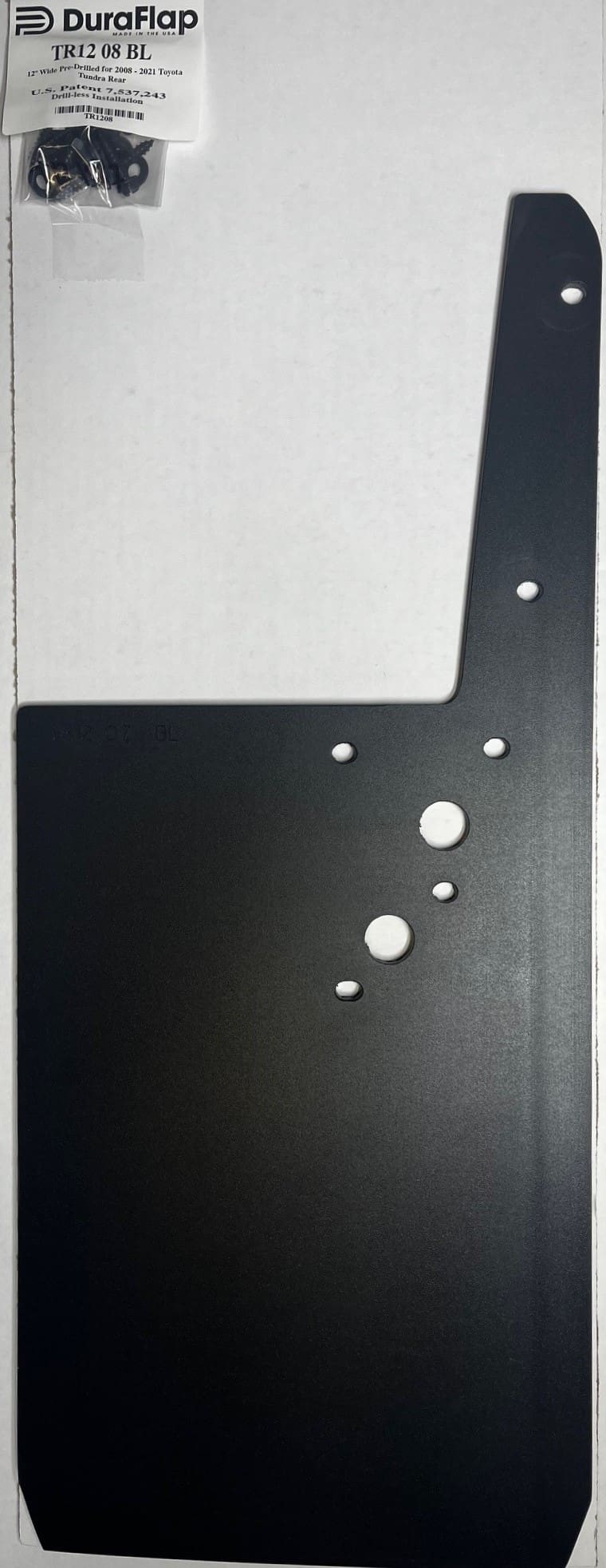 The Available Measurement Holes the Toyota Tundra 2008-2021 Rear Mud Flaps