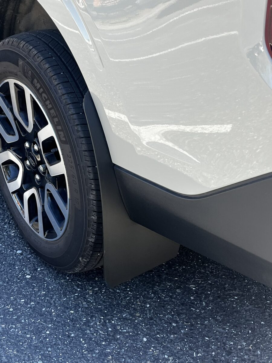 Ford Maverick Rear mud flaps, BlackLine Style