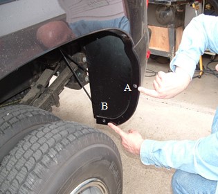 The Available Measurement Holes the Chevy/GMC 3500 Dually Rear  2001 – 2007